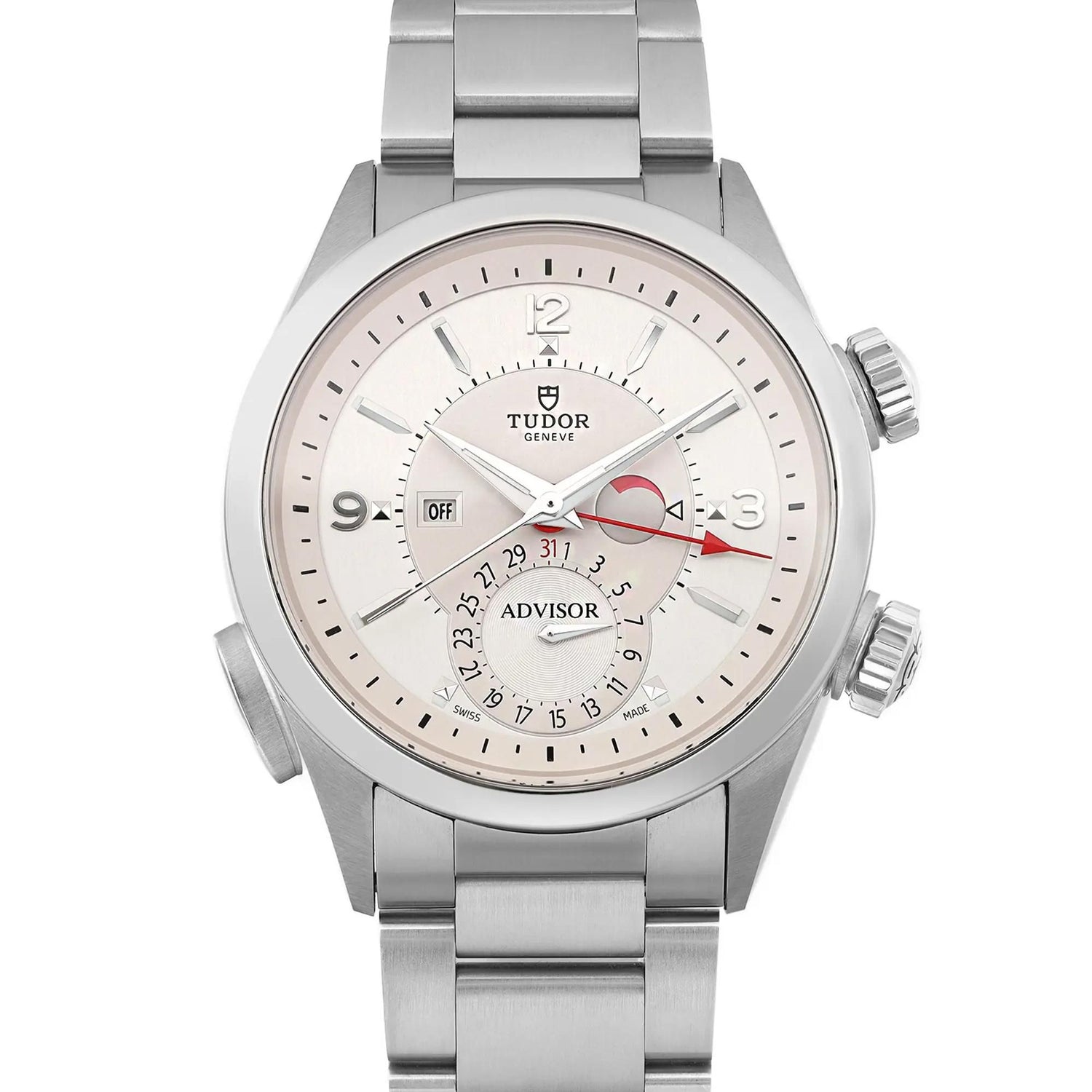 Tudor Heritage Advisor 42mm Steel Silver Dial Men Automatic Watch 79620T-95740