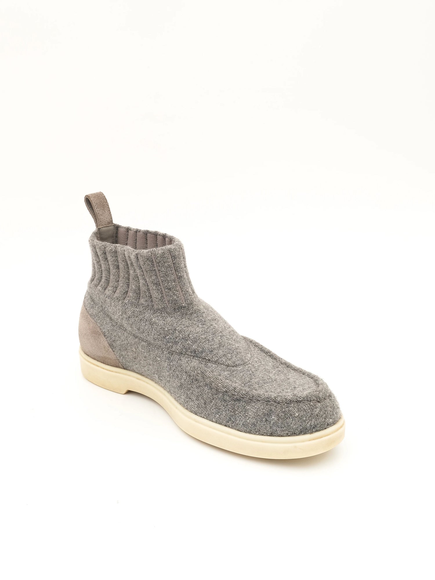 Excellent Santoni Gray Wool Ankle Boots Size 35 Women