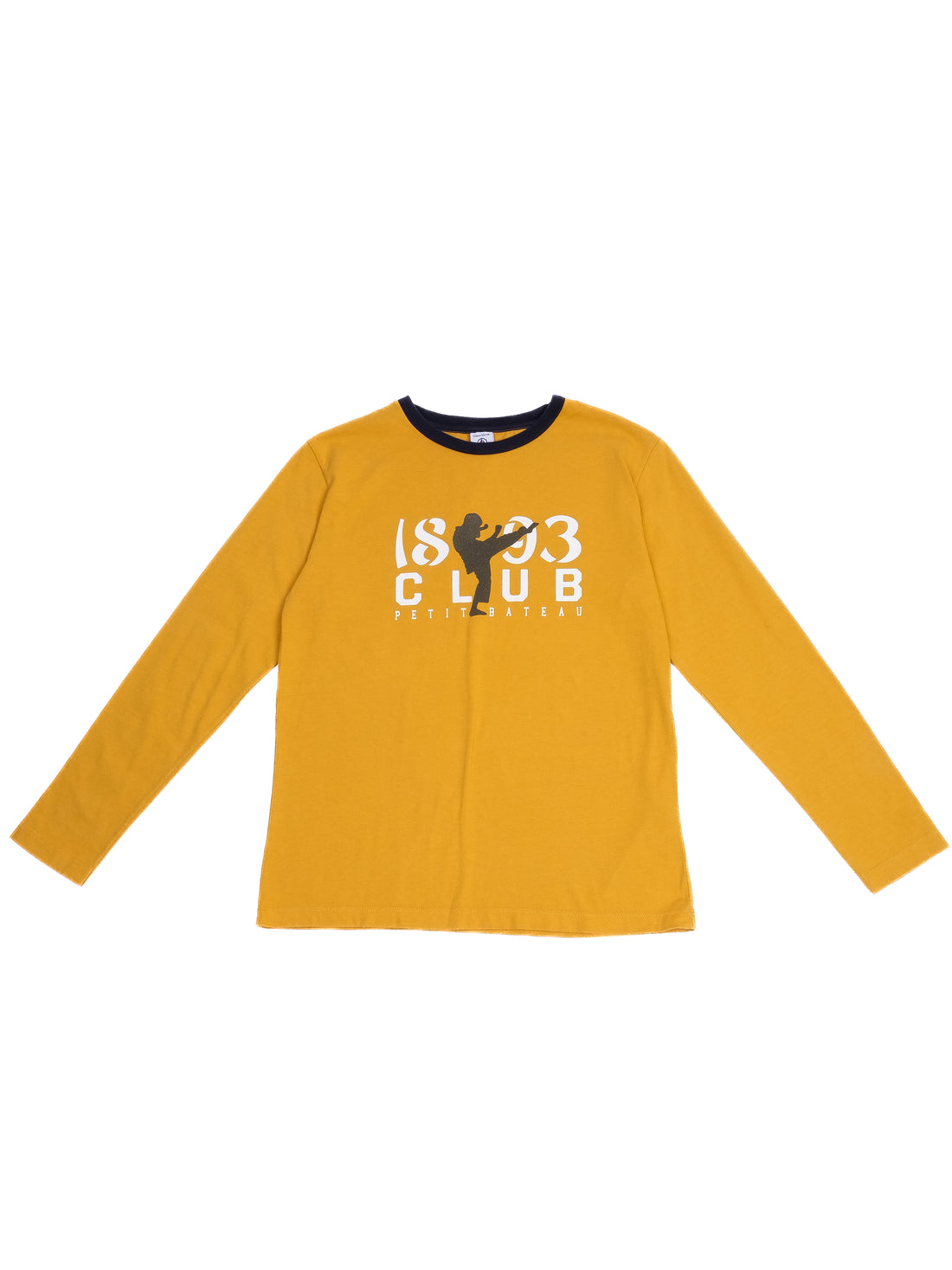 Excellent Petit Bateau Yellow Long Sleeve Shirt Size 12 Kids