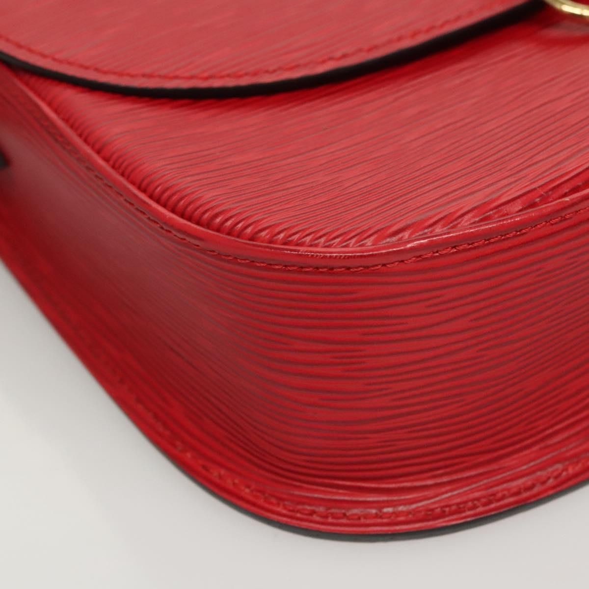 Louis Vuitton Epi Saint Cloud Gm Shoulder Bag Red M 52197 Lv Auth