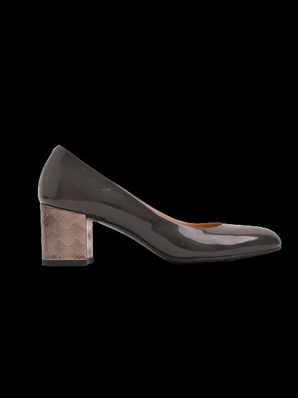 NEW Giorgio Fabiani Gray Leather Heeled Shoes Size 37