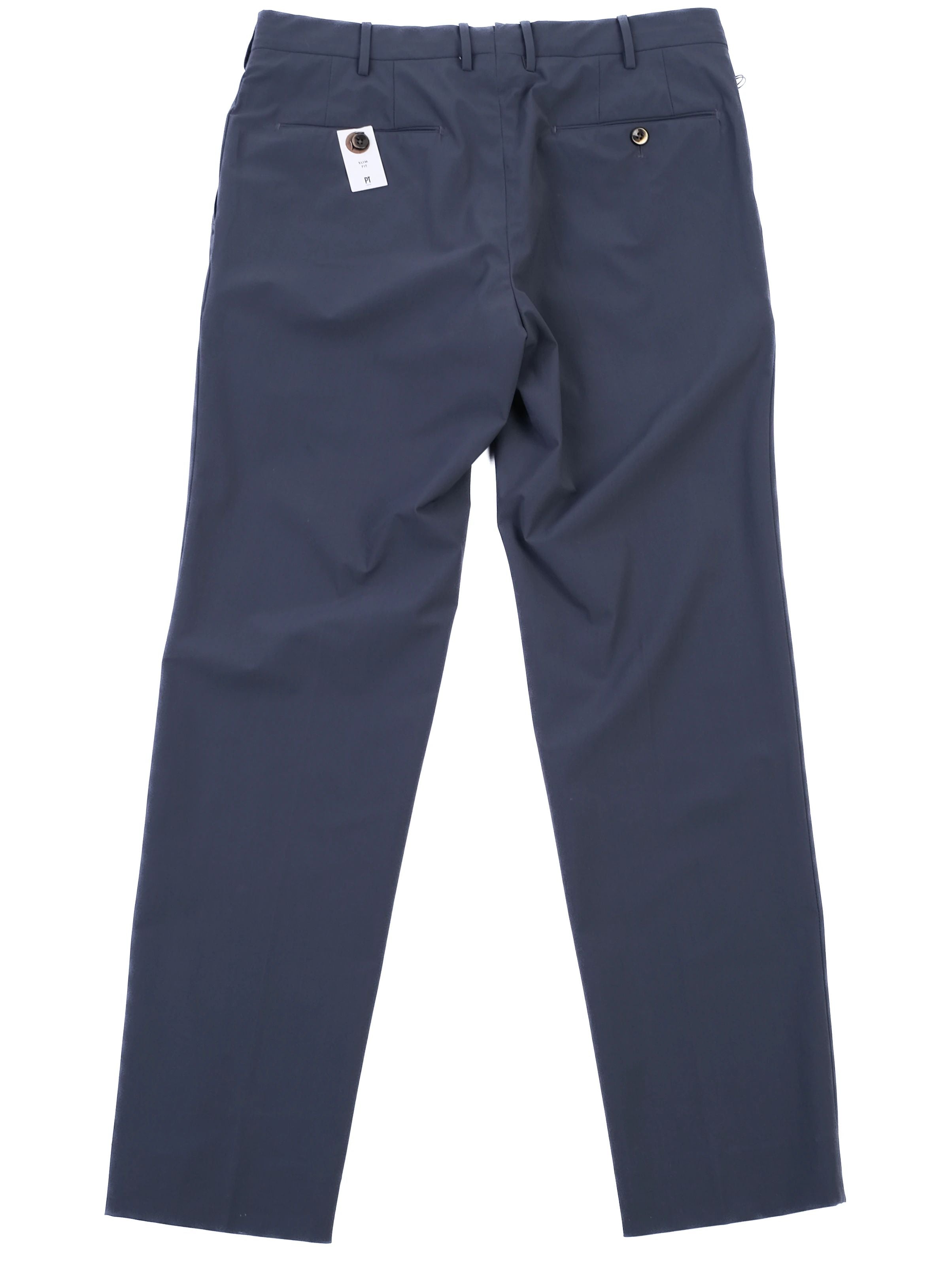 NEW PT Torino Slim Fit Blue Nylon Pants Size M