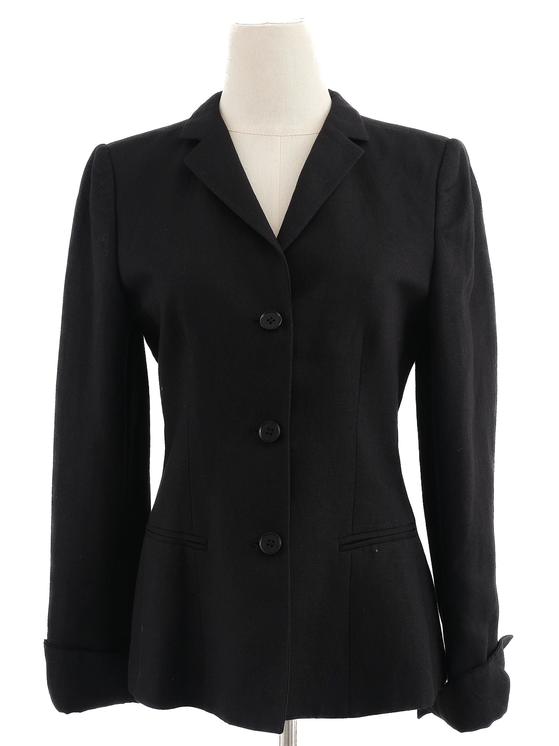 Excellent Emporio Armani Black Tailored Blazer Size M