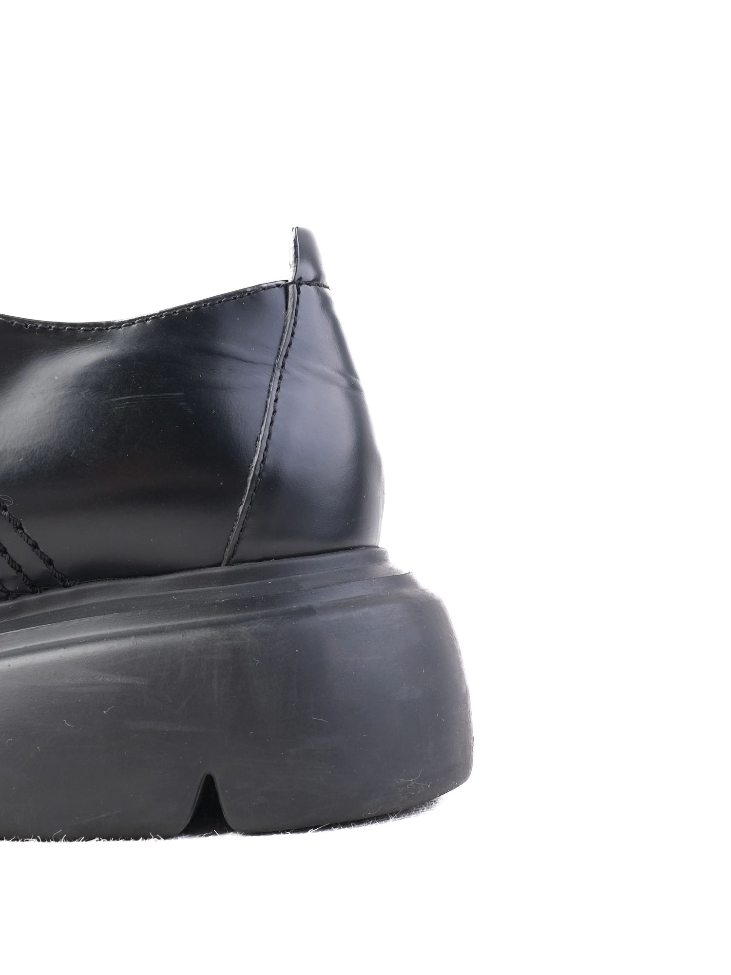 Excellent Emporio Armani Black Leather Shoes Women&