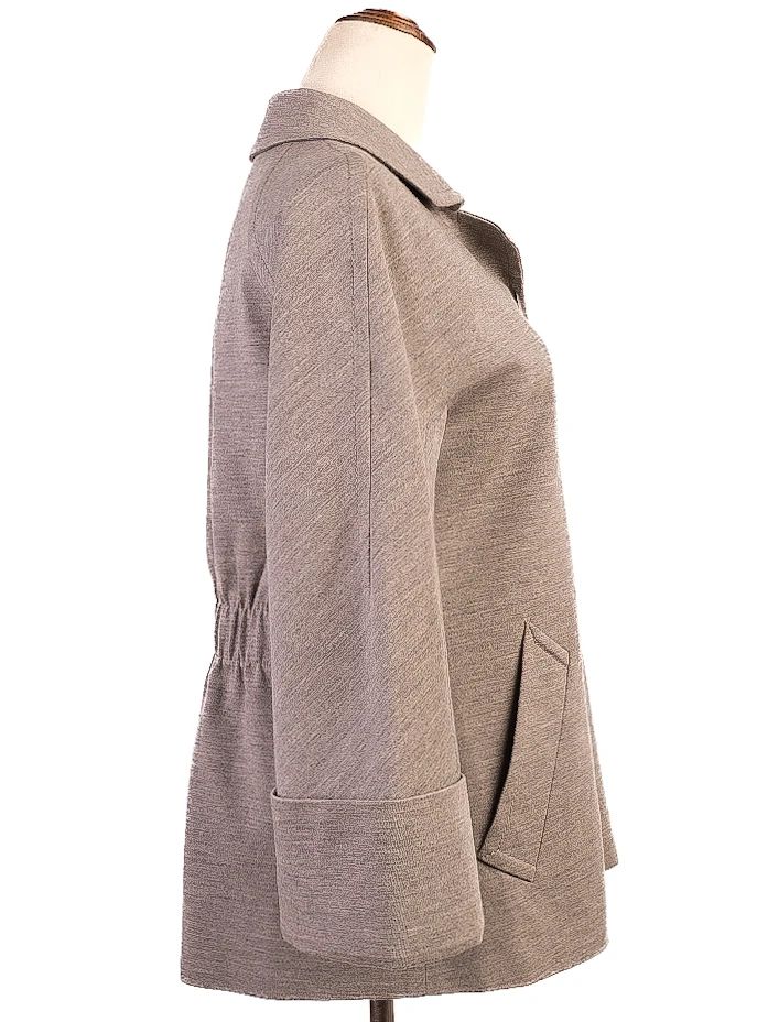 Excellent Moschino Gray Wool Jacket Size M with Wide Cuffs