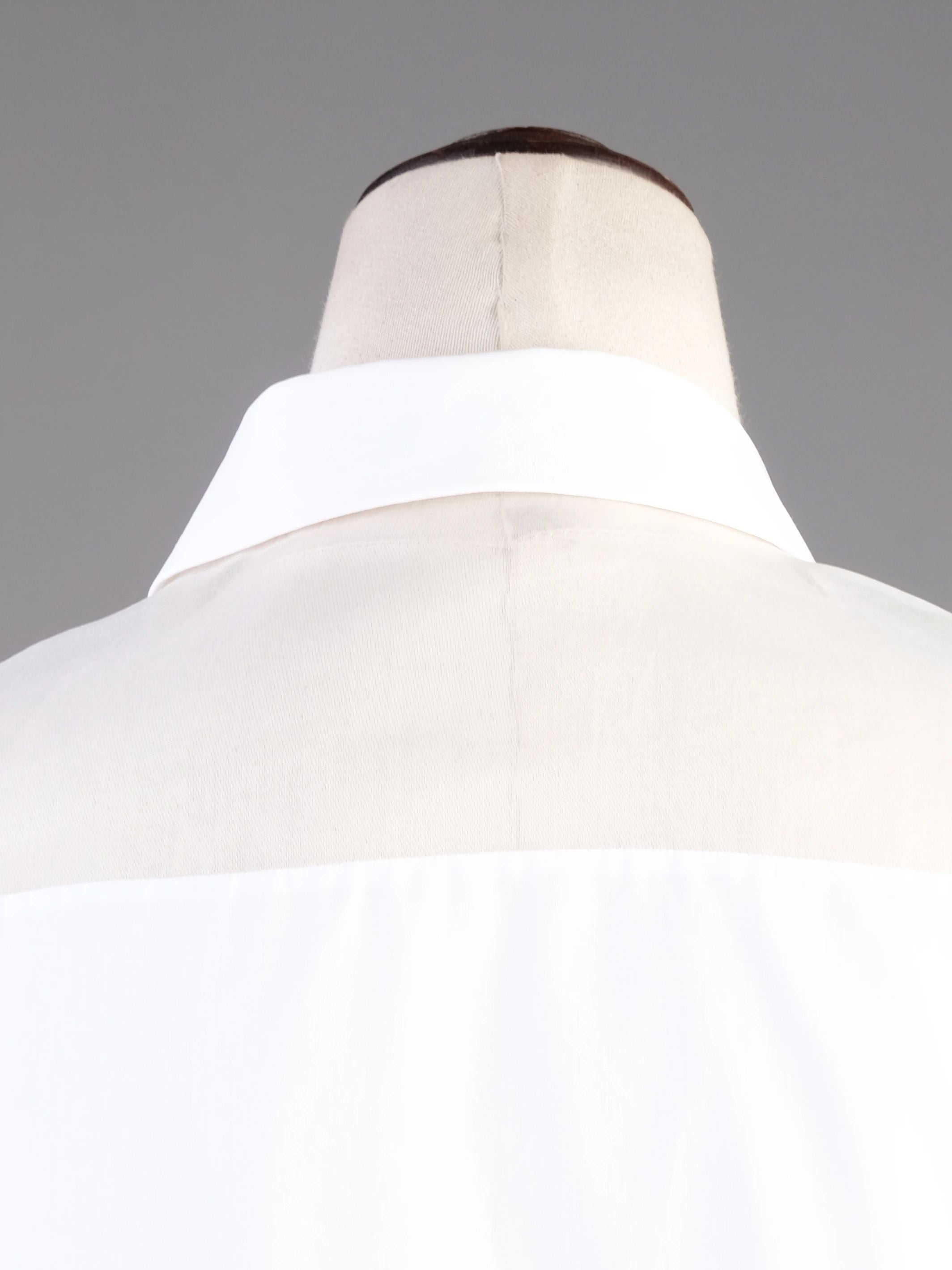 Excellent Burberry White Cotton Long Sleeve Button-Up Shirt