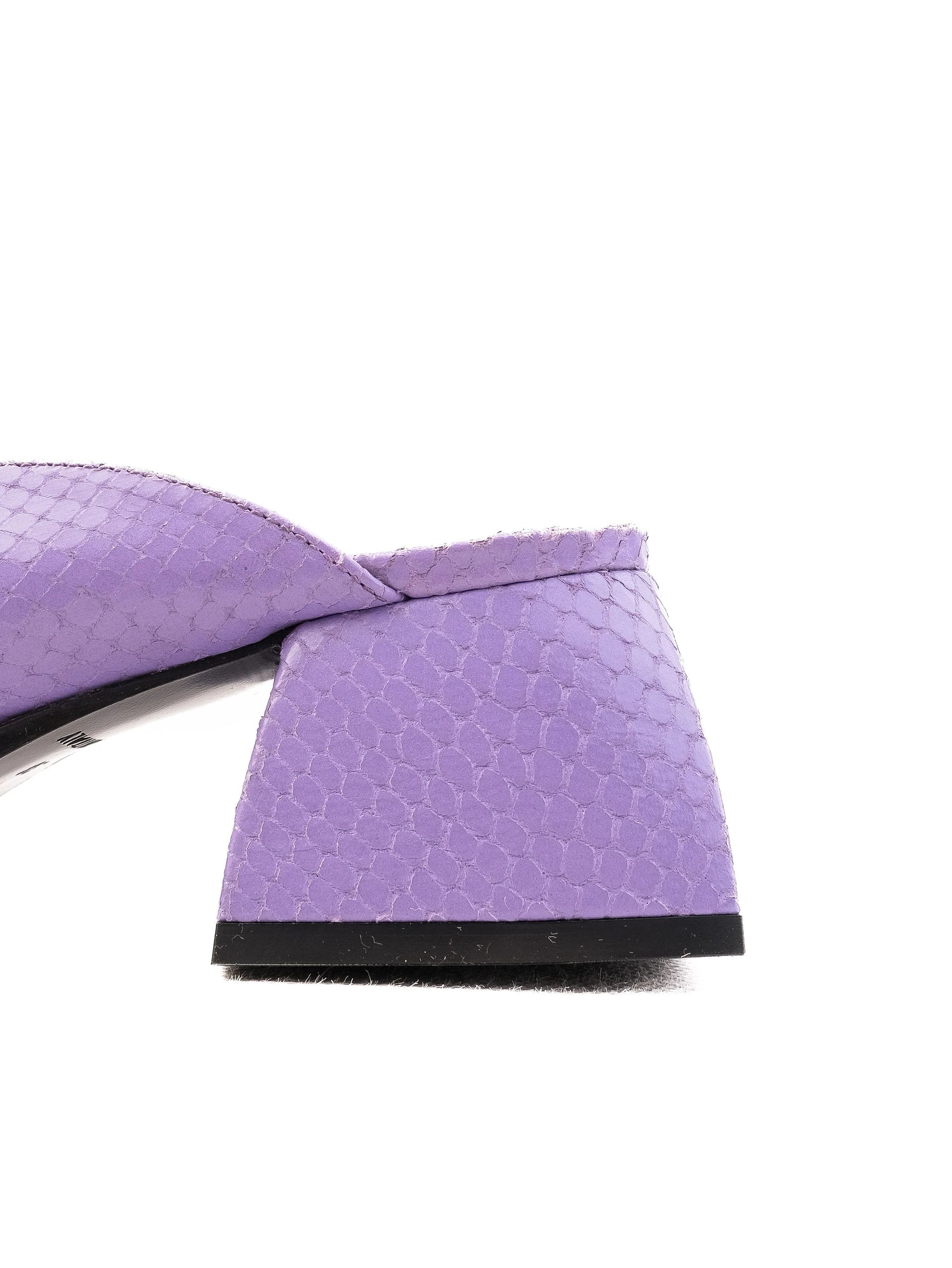 Excellent Purple Leather Slip-On Loafers Size 38 Women&