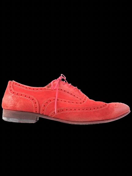 Excellent Paul Smith Red Leather Brogue Shoes Size 41