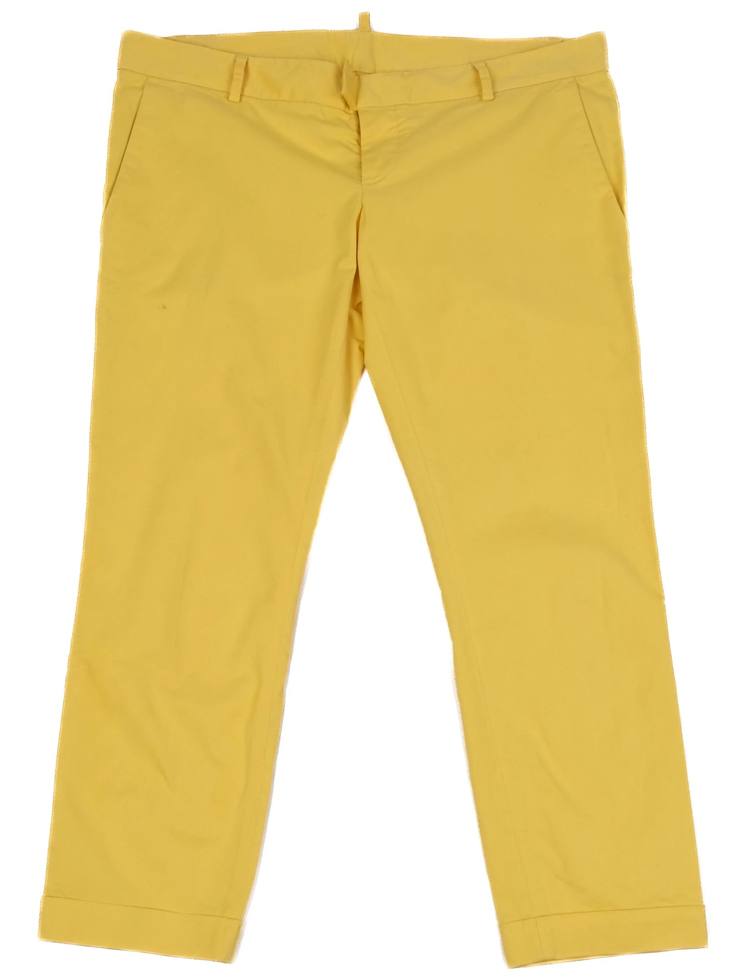 Excellent Dsquared2 Yellow Pants Size M Made in Italy