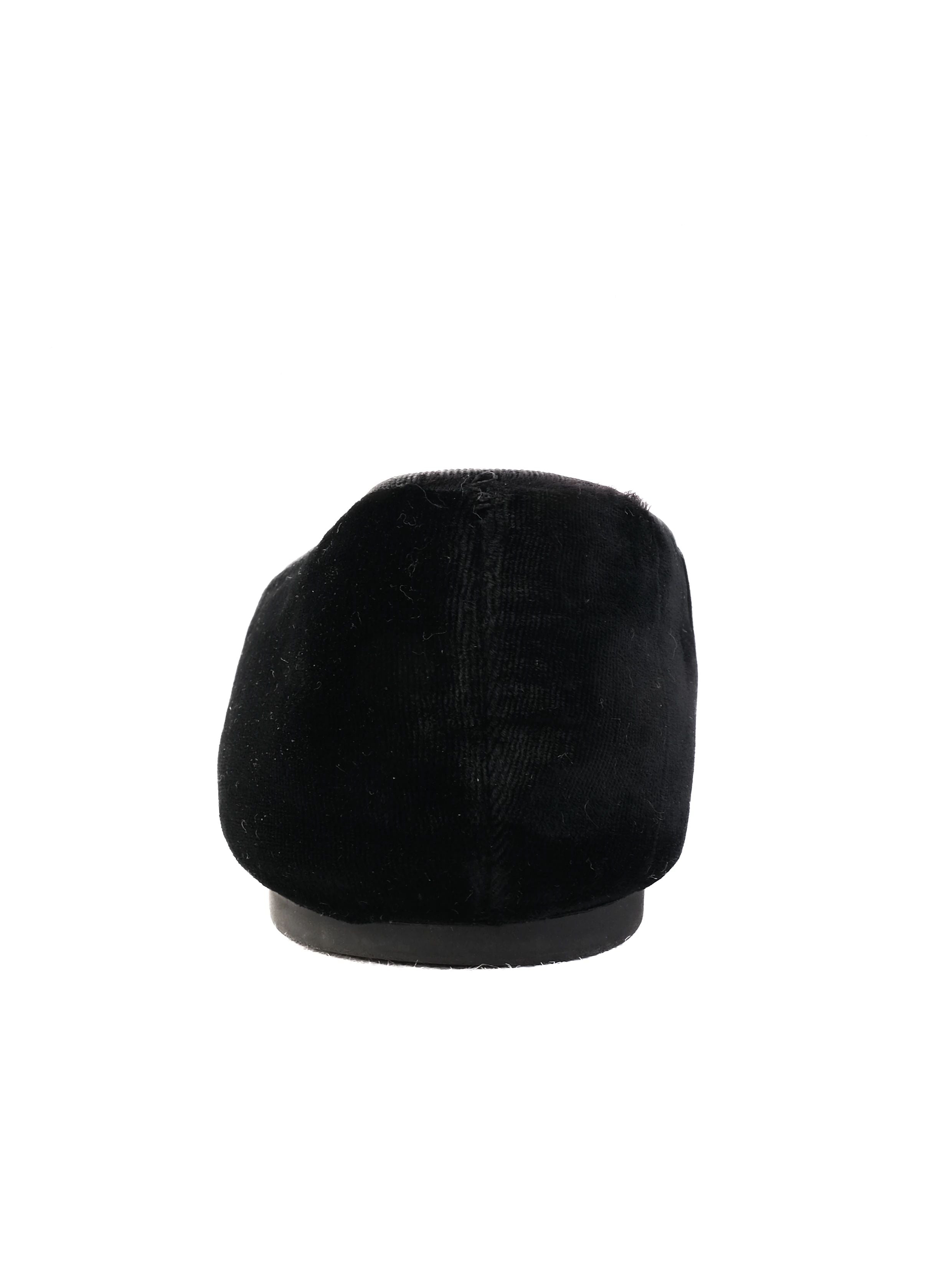 NEW Marc Jacobs Black Velvet Cat Face Flat Shoes Size 41