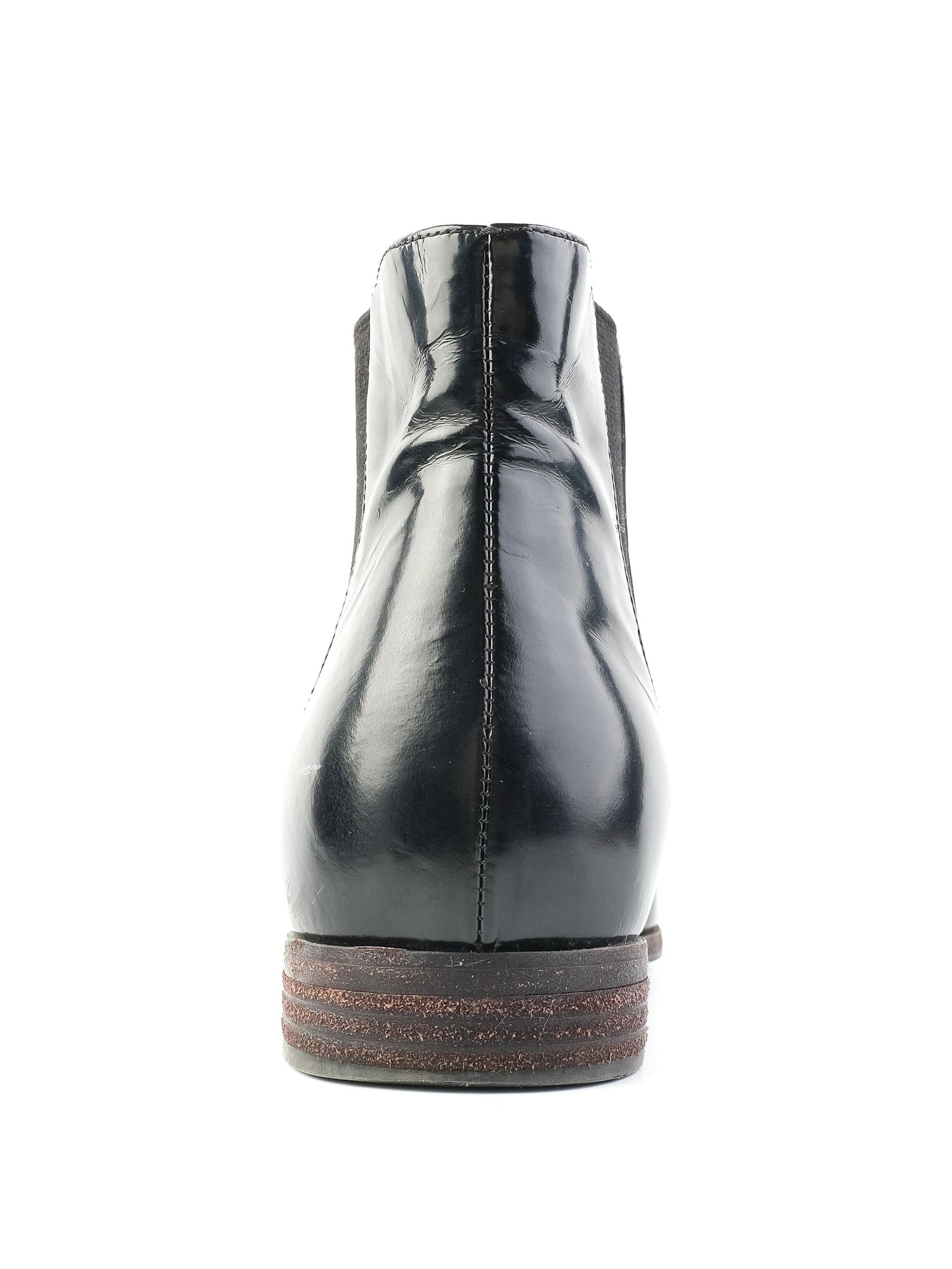 Good Prada Black Leather Chelsea Boots Size 38 Women