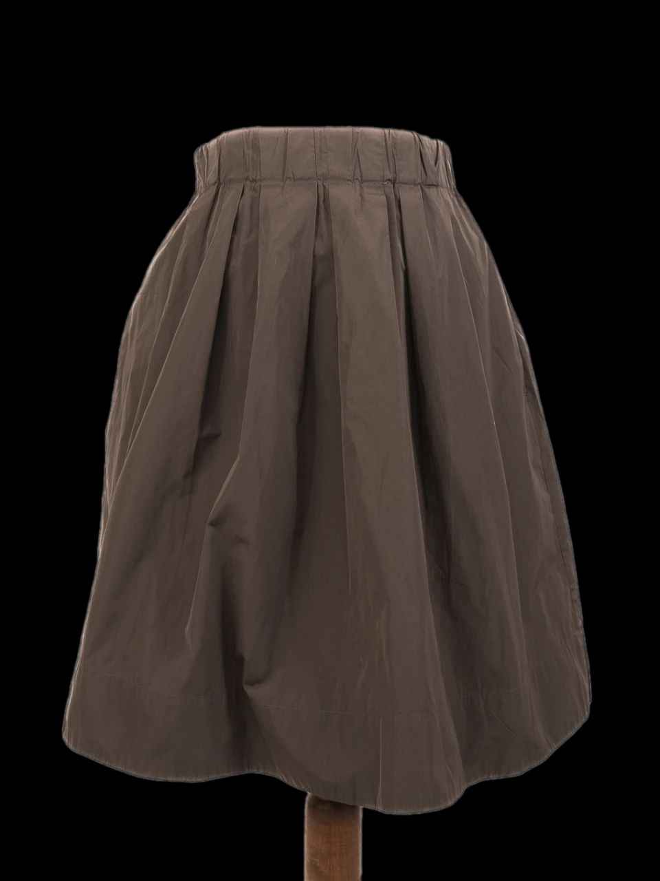 Perfect Brunello Cucinelli Gray Silk Pleated Skirt Size XS