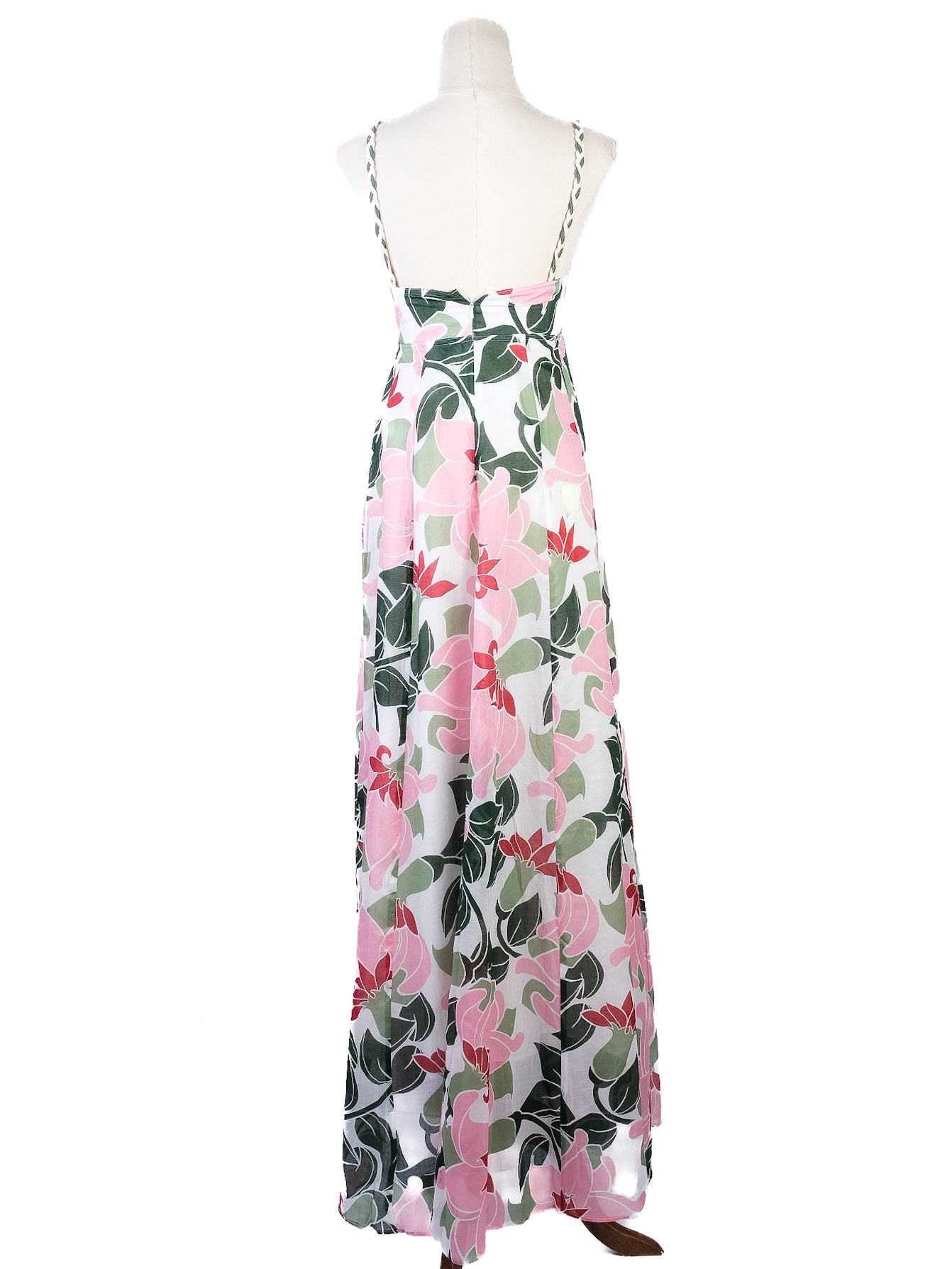 Excellent MaxCo Floral Maxi Dress Strappy Design Size XS