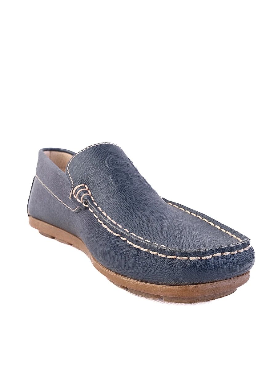 Excellent Gianfranco Ferr� Blue Leather Moccasin Loafers Size 34