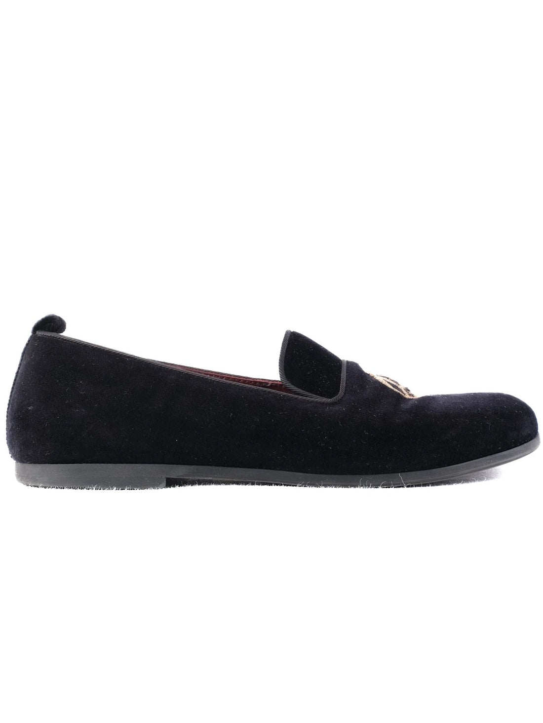 Excellent Dolce Gabbana Black Suede Loafers for Kids Size 35