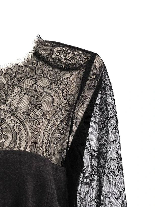 NEW Clips Gray Lace Dress XL Women&