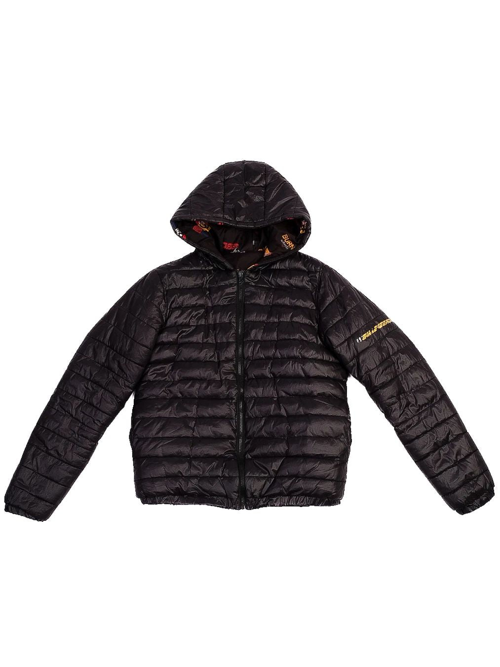 Excellent Bikkembergs Black Puffer Jacket Size 15 for Kids