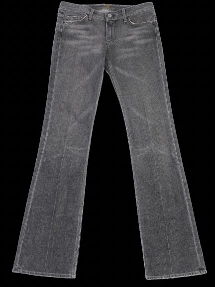 Excellent 7 For All Mankind Gray Flared Denim Jeans Size M