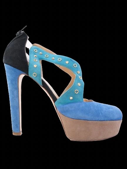 Excellent Atos Lombardini High-Heeled Platform Shoes Size 39 Leather