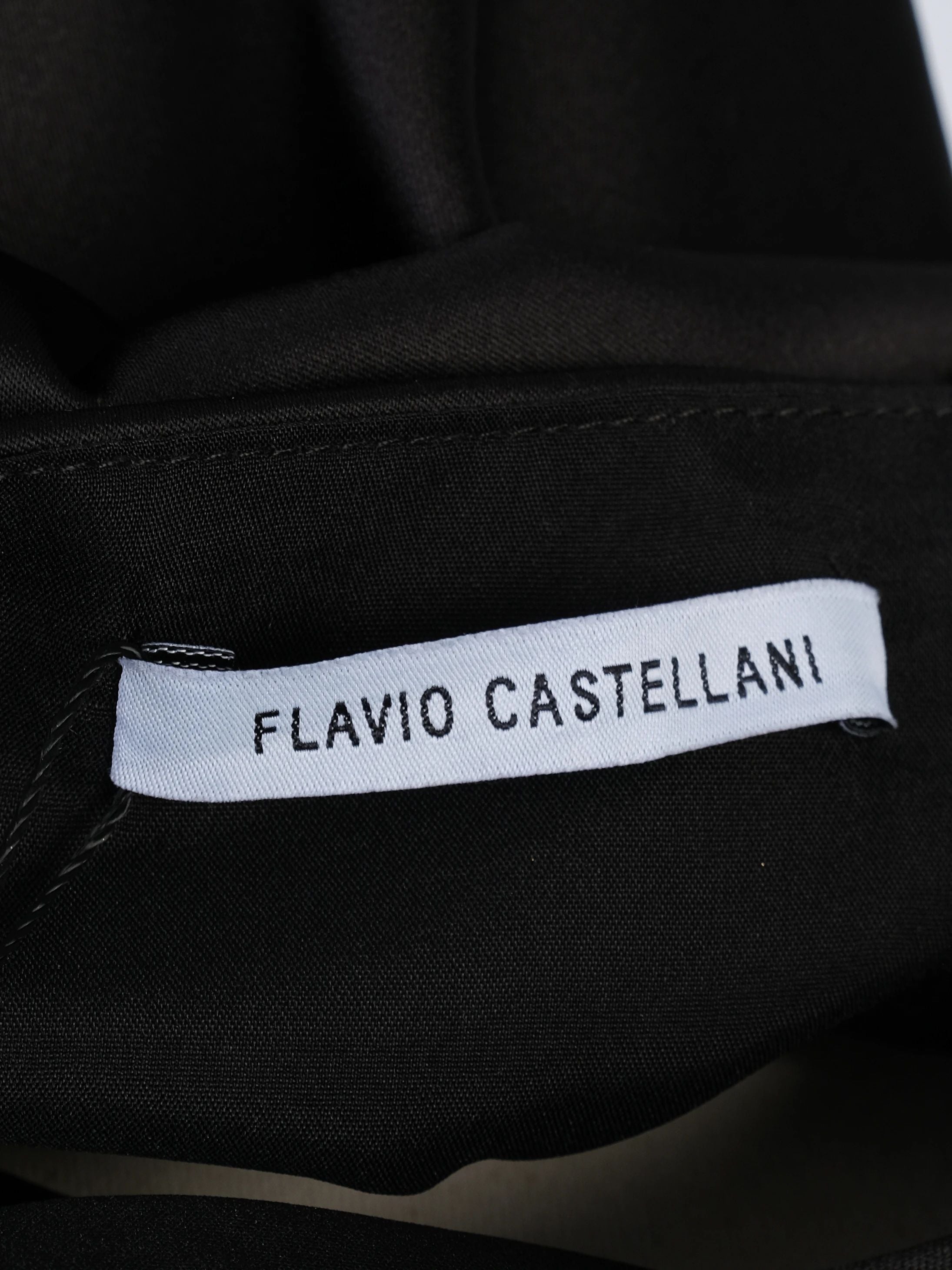 Excellent Flavio Castellani Black Polyester Dress Size M