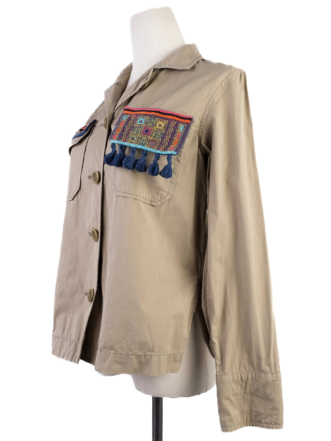 Excellent Weekend MaxMara Green Cotton Jacket & Shorts Set Size L