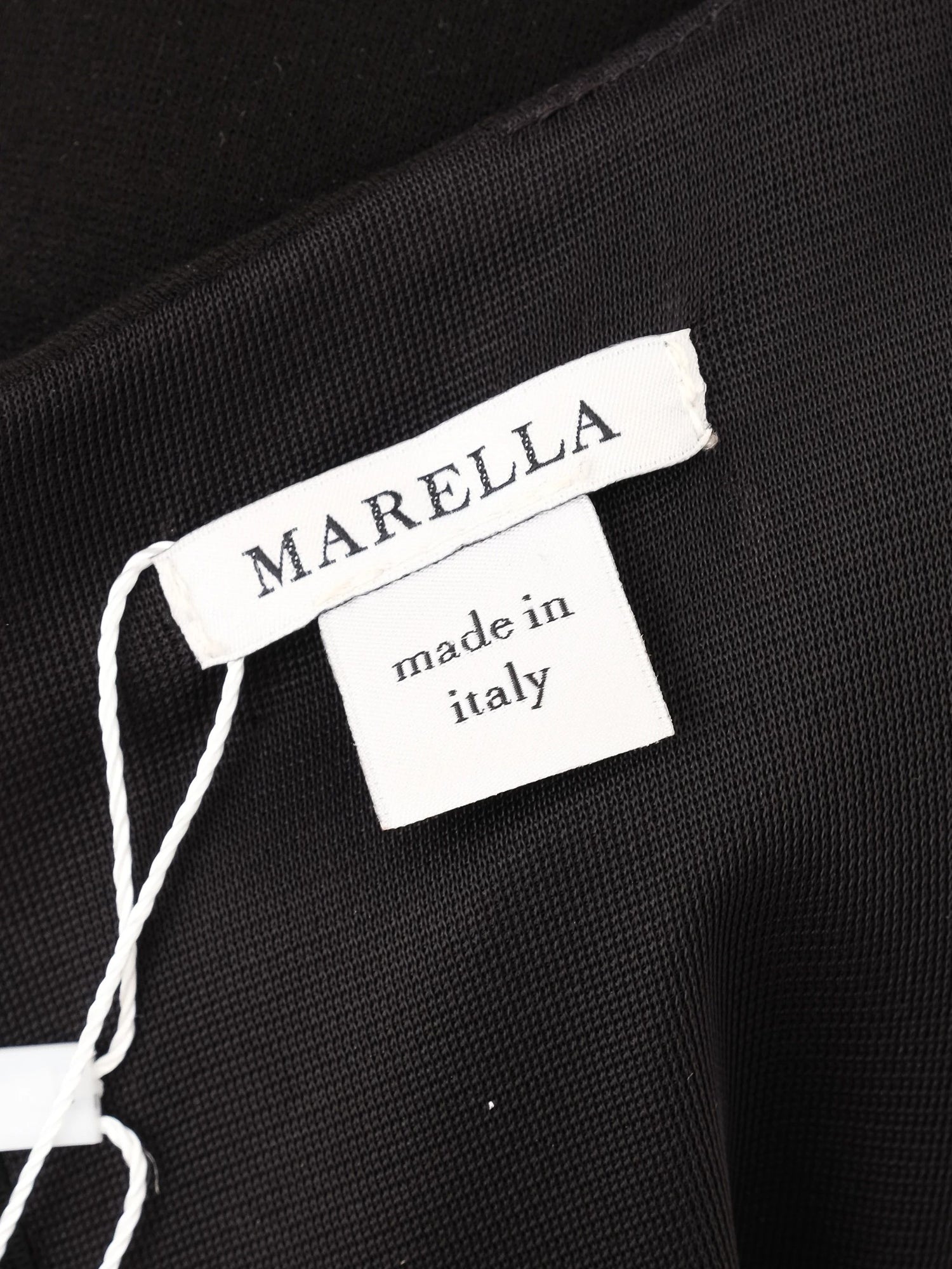 Excellent Marella Black Cocktail Dress Size M Peplum Cap Sleeves