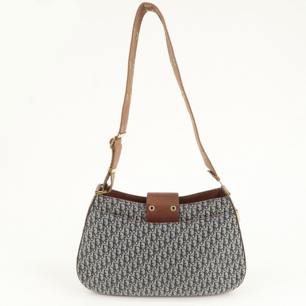Christian Dior Trotter Street Chic Canvas Shoulder Bag