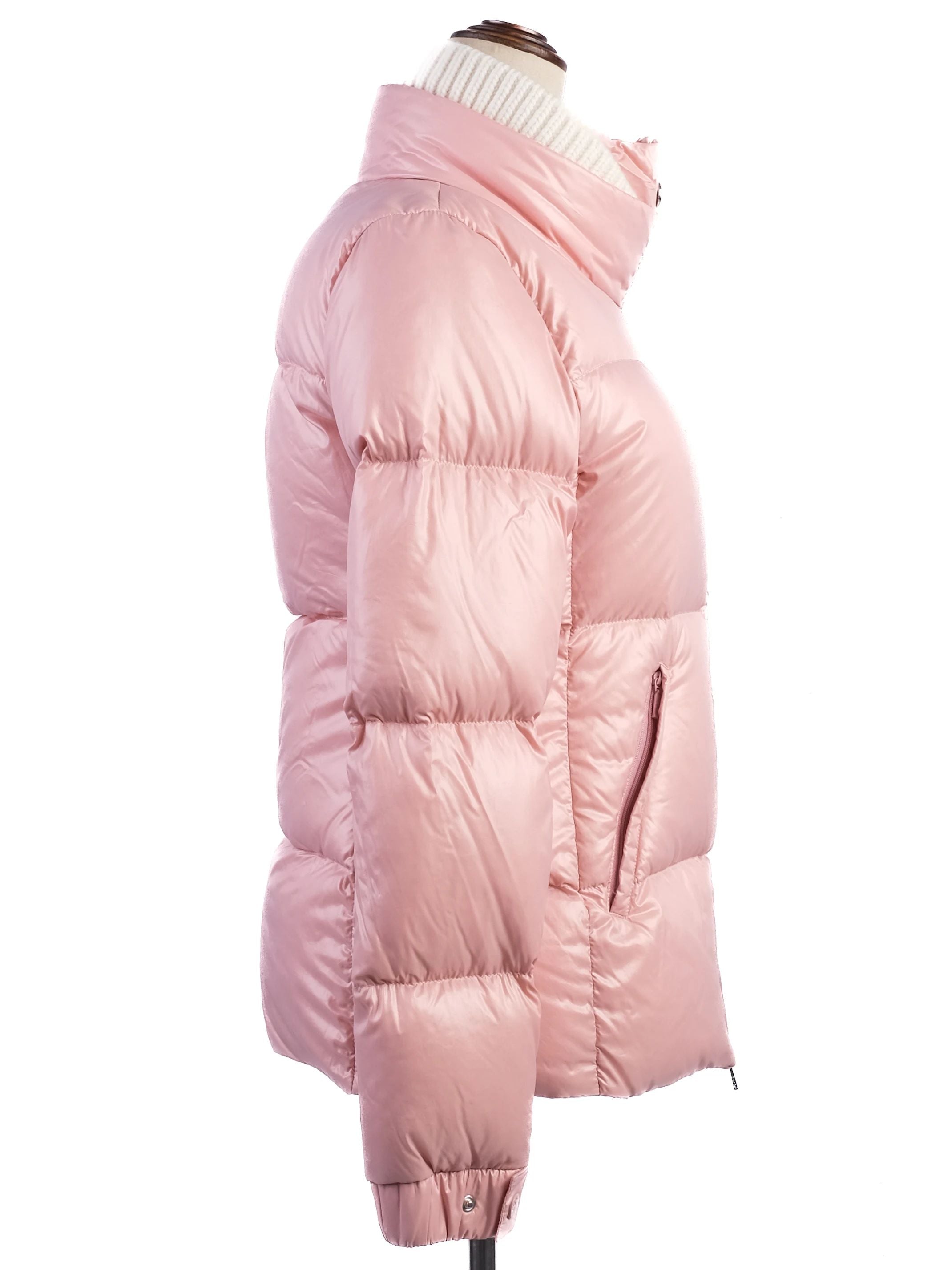 Excellent Moncler Pink Puffer Jacket Women Size XS Nylon
