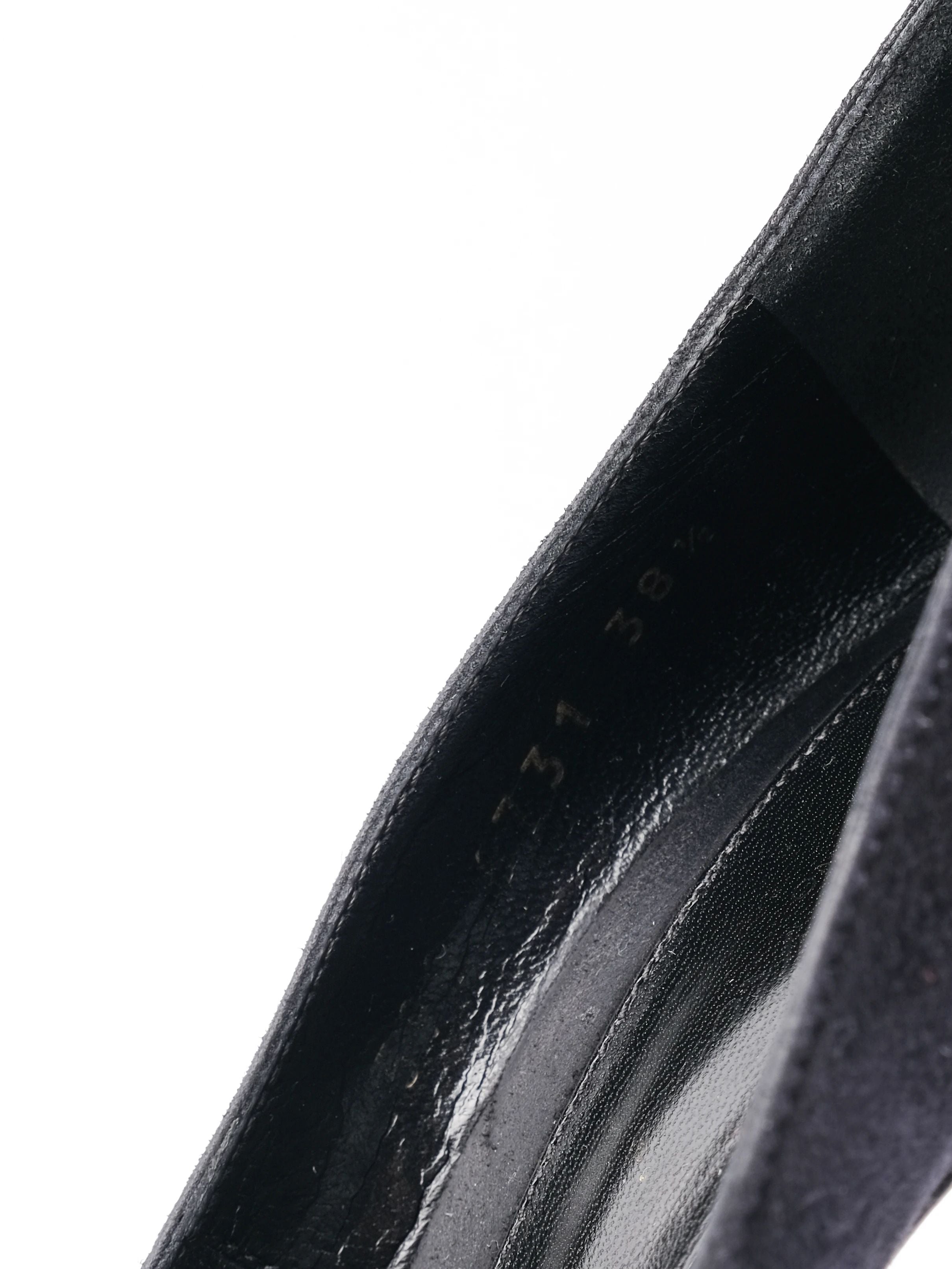 Excellent Gianvito Rossi Black Leather High Heels Size 38.5