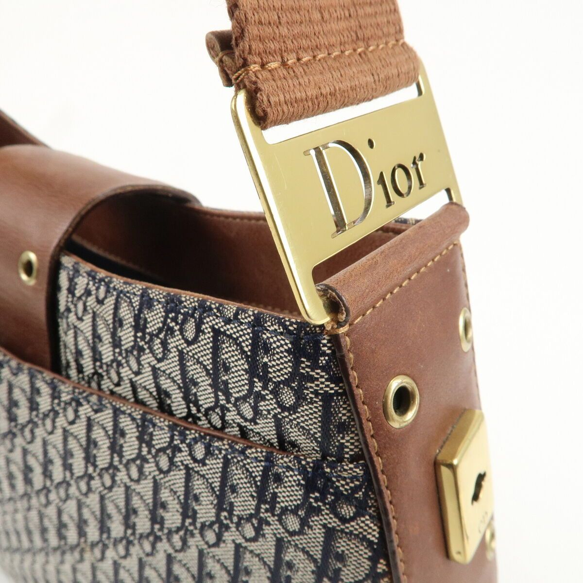 Christian Dior Trotter Street Chic Canvas Shoulder Bag