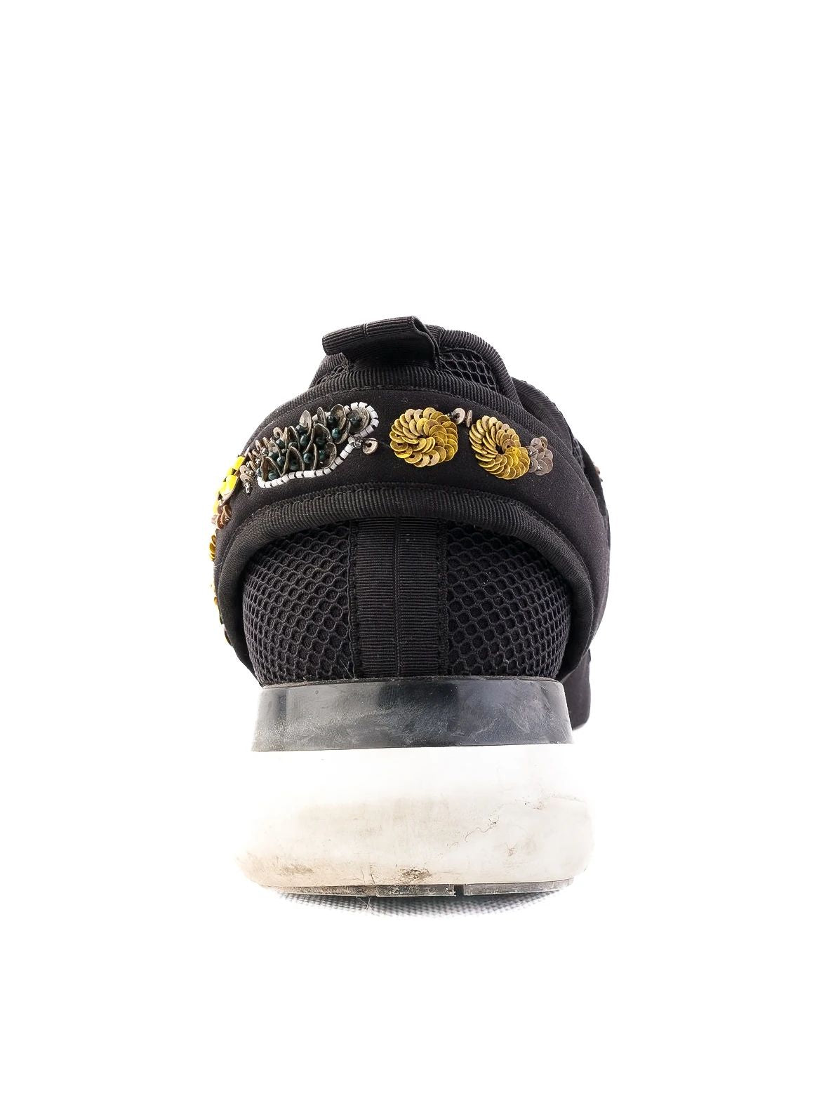 Excellent Salvatore Ferragamo Black Fabric Sneakers Size 38