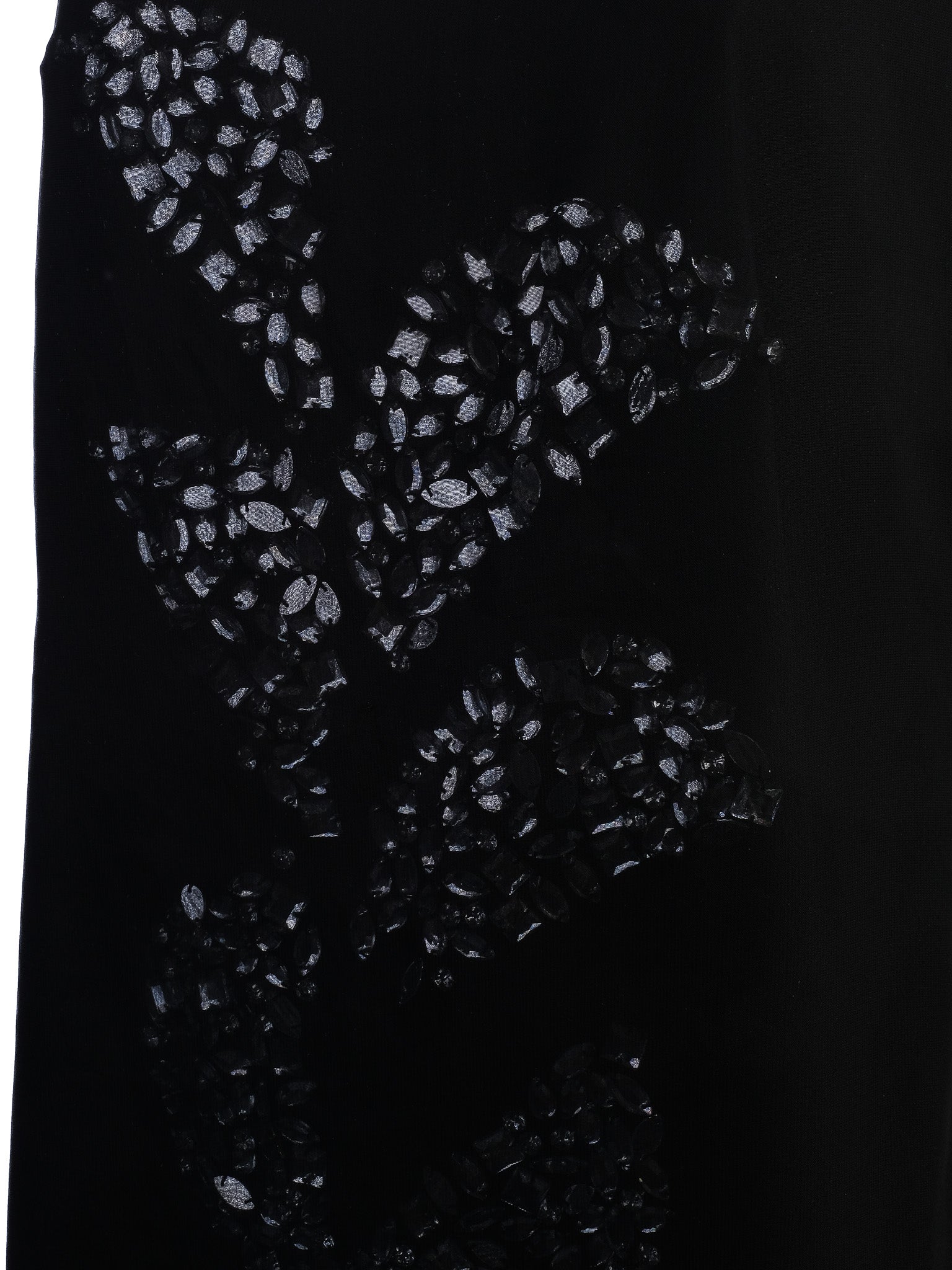 Excellent Luisa Cerano Black Floral Sequin Dress Size XL