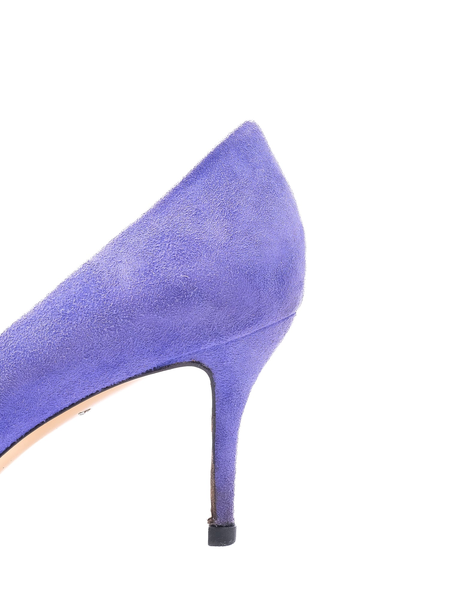 Perfect Salvatore Ferragamo Purple Leather High Heels Size 38.5