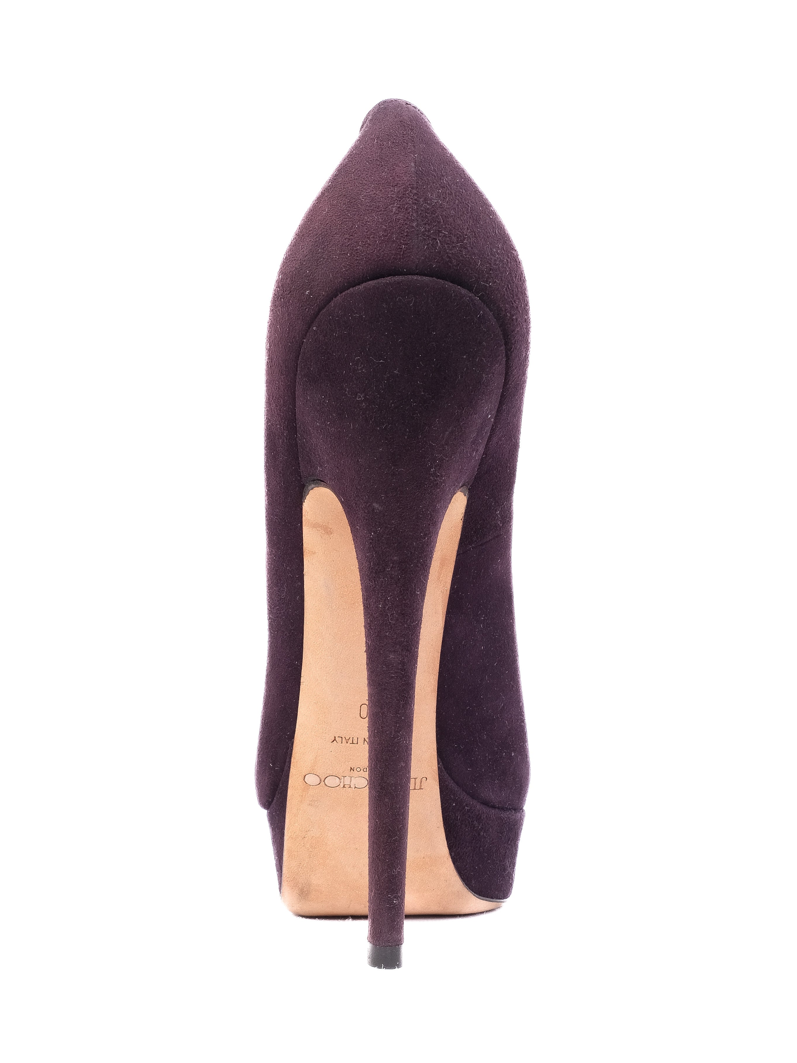 Perfect Jimmy Choo Purple Leather High Heeled Pumps Size 40