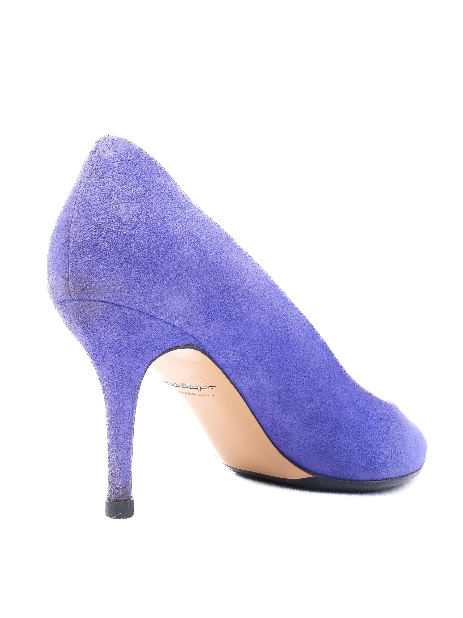 Perfect Salvatore Ferragamo Purple Leather High Heels Size 38.5
