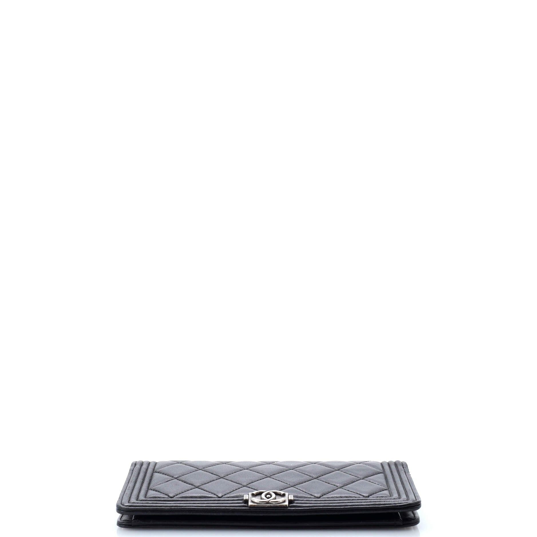 Chanel Boy Wallet On Chain Quilted Lambskin