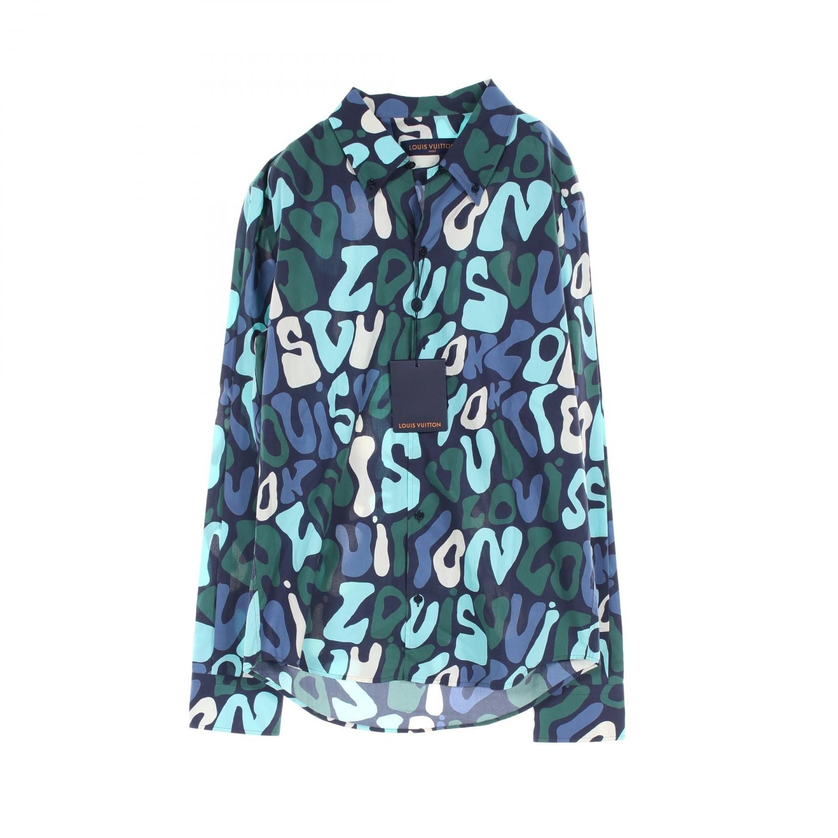 Louis Vuitton Graphic Logo Navy Multicolor Other Tops