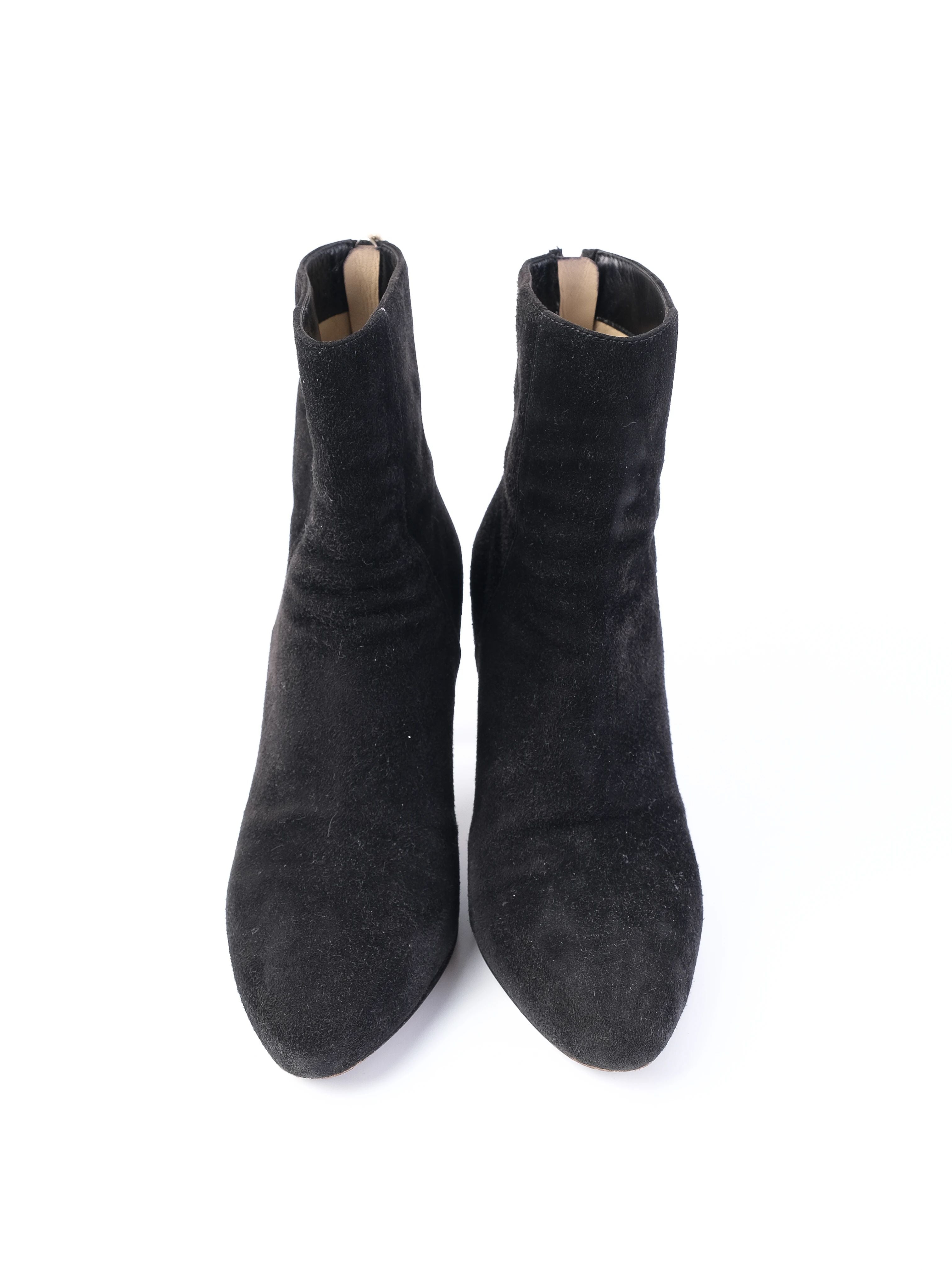 Excellent Jimmy Choo Black Suede Ankle Boots Size 36