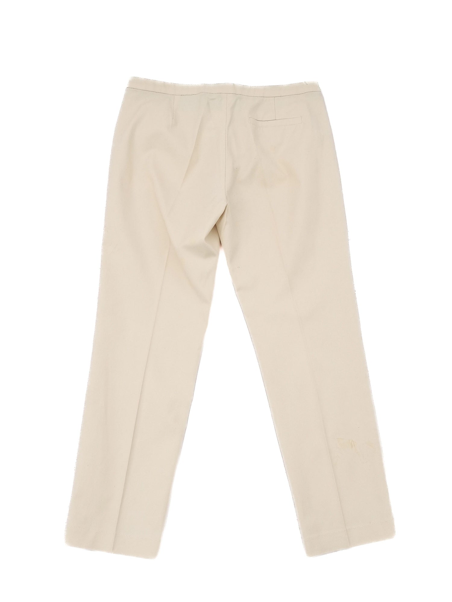 Perfect MaxCo White Pants with Black Belt for Women