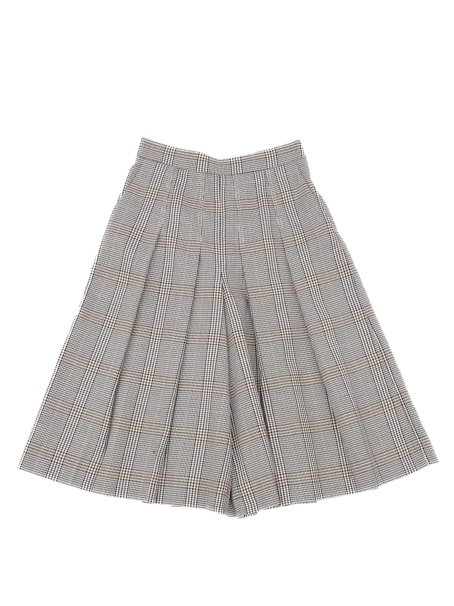 Maje Gray Plaid Culottes Women&