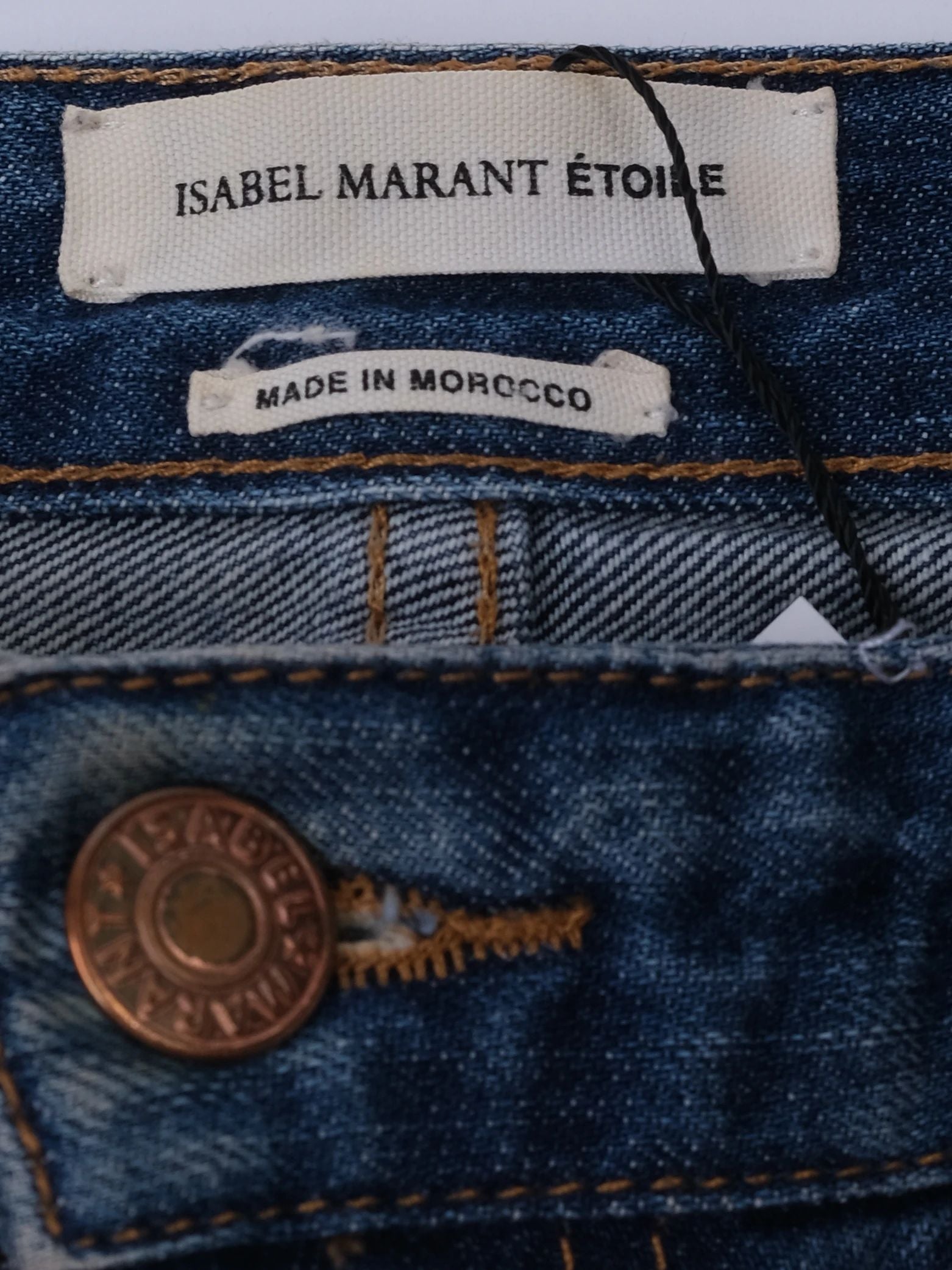 Excellent Isabel Marant Blue Cotton Jeans Size XXL for Men