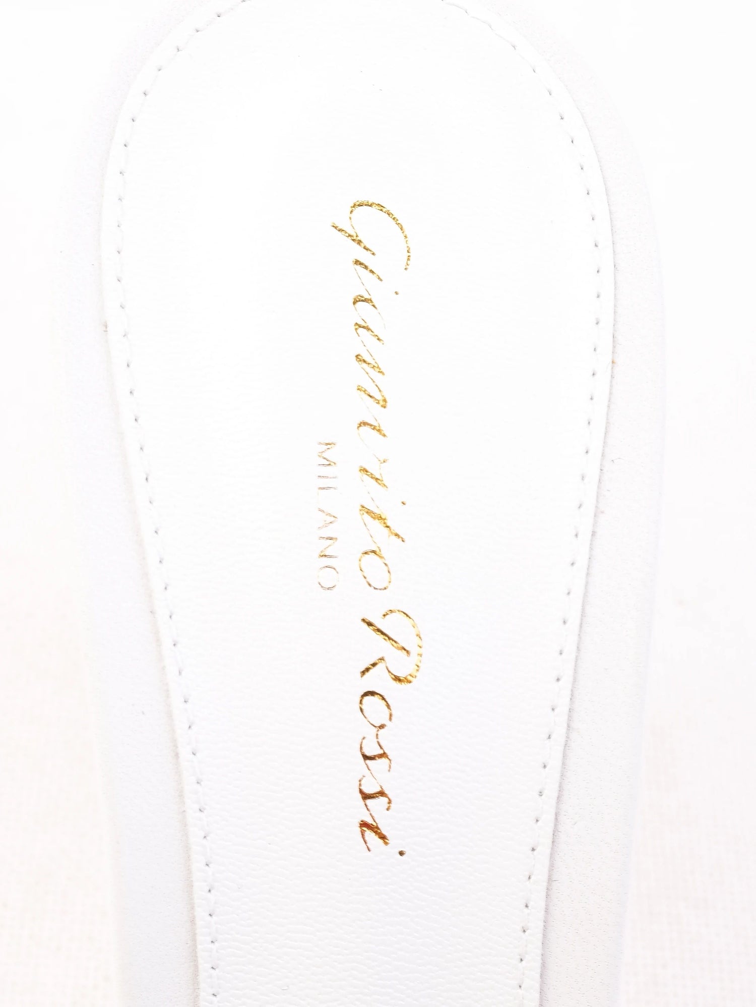 NEW Gianvito Rossi White Leather Stiletto Mules with Metallic Studs Size 38.5