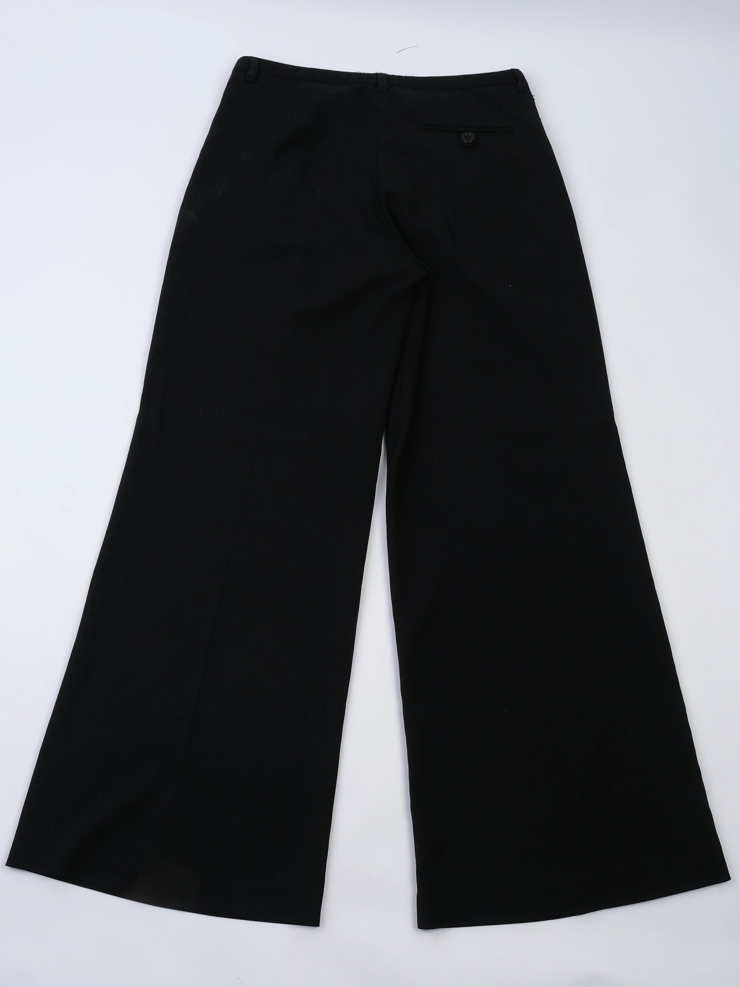 Excellent Love Moschino Black Wool Wide-Leg Pants Size M