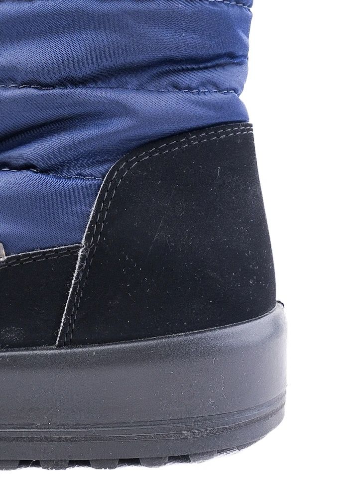 Excellent Jog Dog Blue Quilted Winter Boots Size 40 with Zip Closure