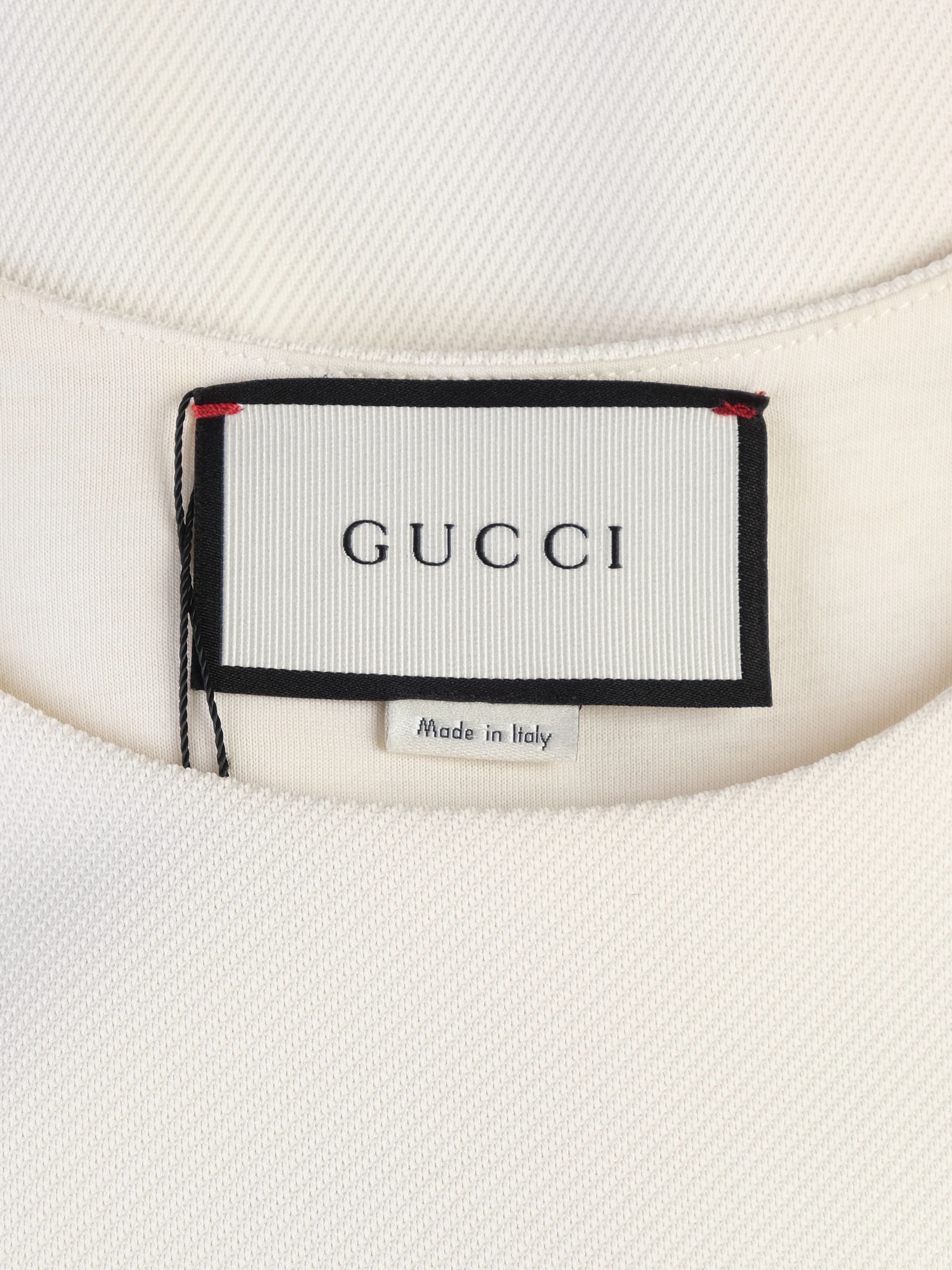 Gucci Excellent Condition White Nylon Sleeveless Dress Size S