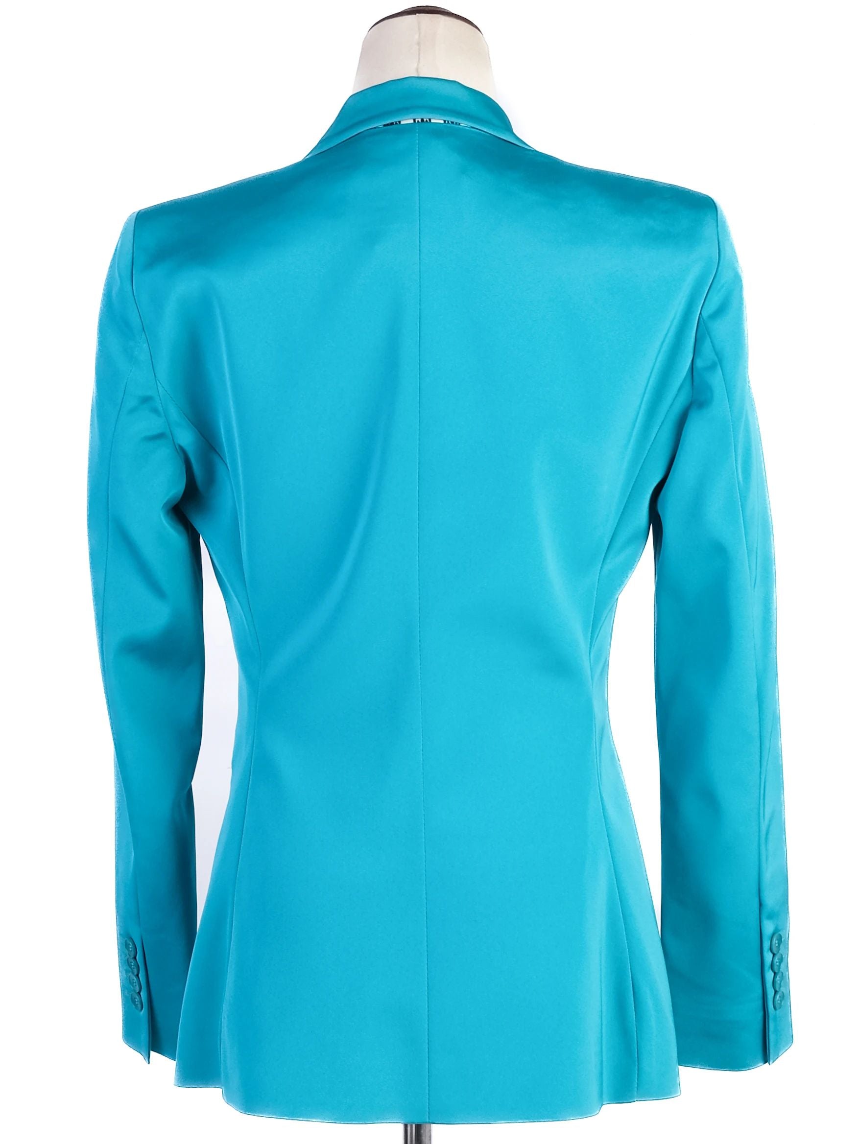 Excellent Etro Blue Nylon Blazer Size S - Stylish Women&