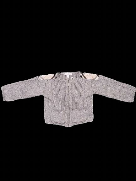 Excellent Burberry Gray Knitted Sweater for Kids Size 12 Months