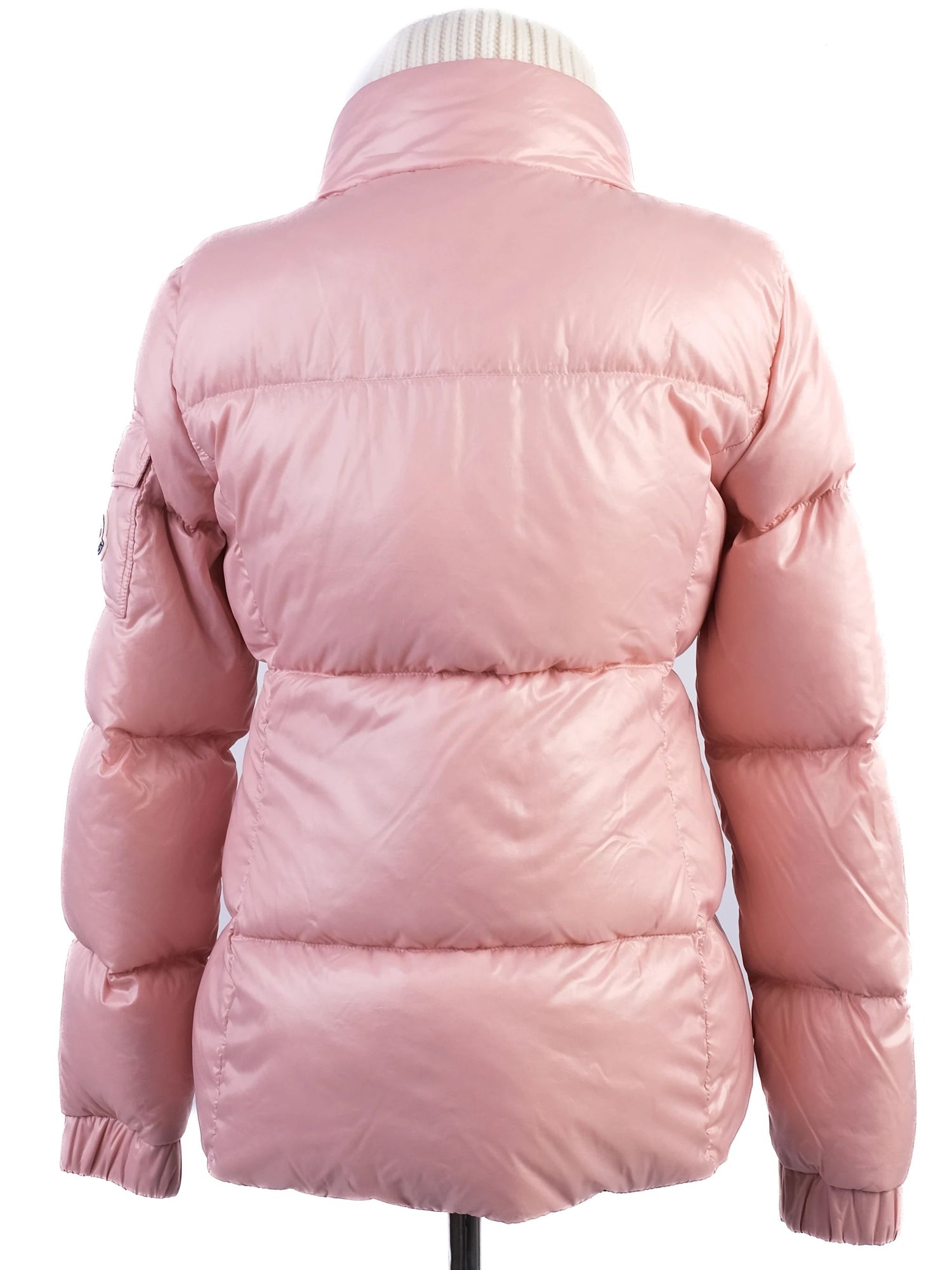Excellent Moncler Pink Puffer Jacket Women Size XS Nylon
