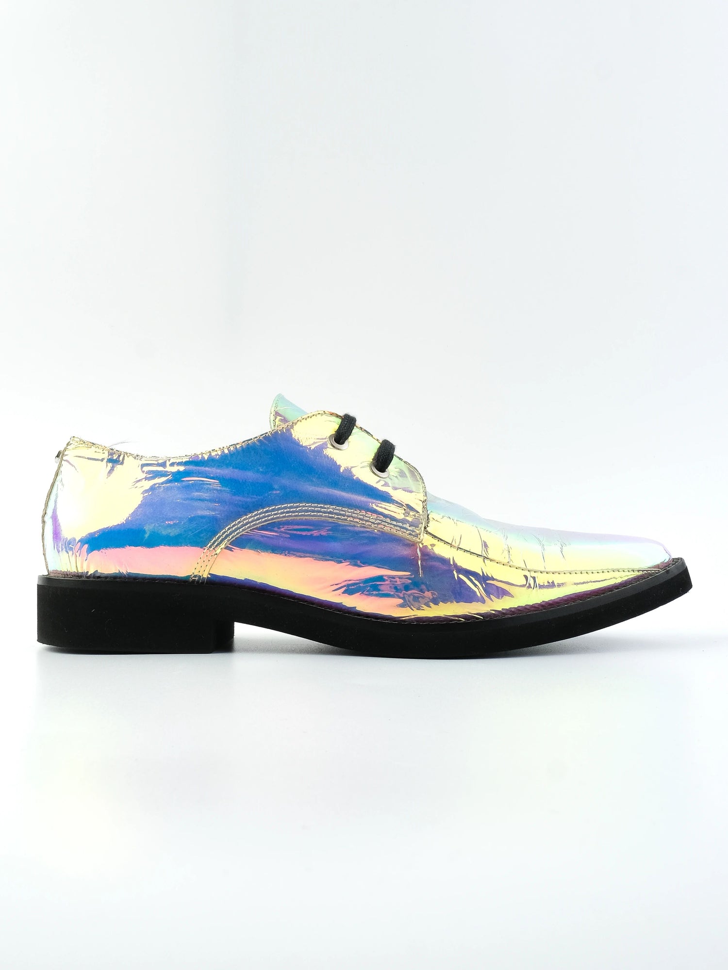 Excellent Alexander McQueen Iridescent Leather Dress Shoes Size 39