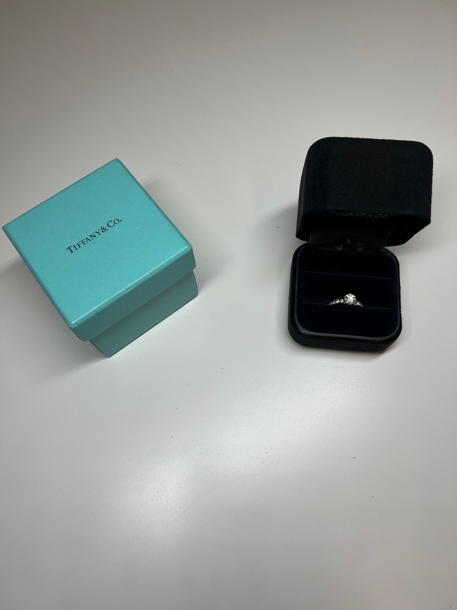 Tiffany & Co. Channel Set Solitaire Ring 0.78ct